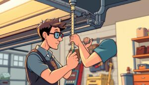 checking garage door spring tension inspection