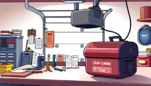 craftsman 1/2 hp garage door opener troubleshooting