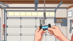 how to check garage door spring tension