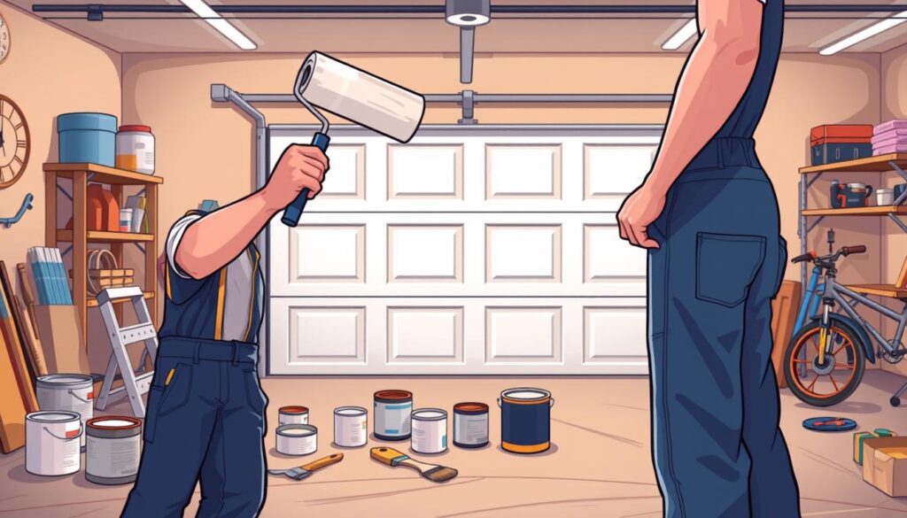 how to paint garage doors tutorial