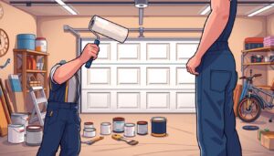 how to paint garage doors tutorial