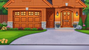 match garage and front door