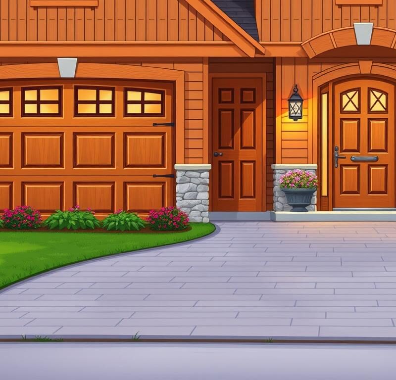 match garage and front door