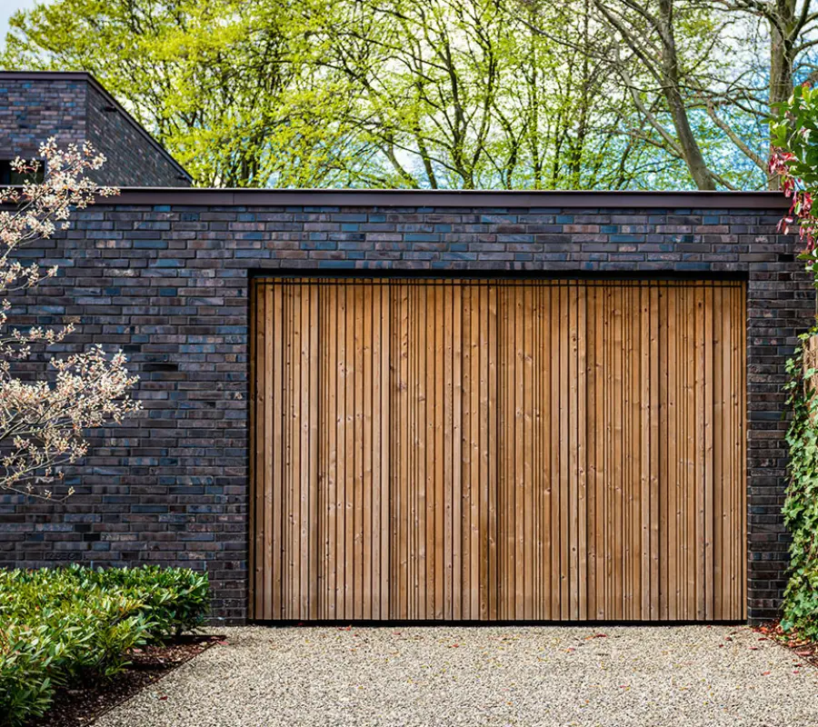 Timber garage door installation in Arizona
