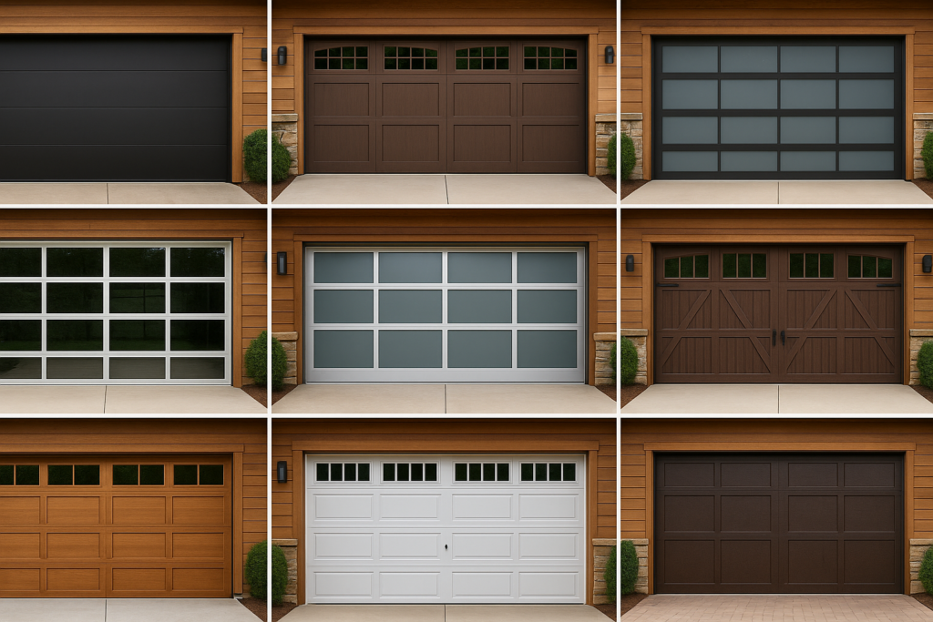 Wide range of garage door styles for every home and business