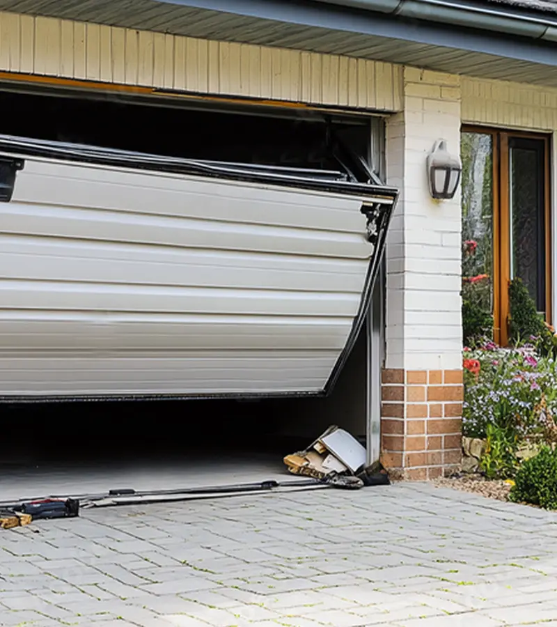 Damaged Garage Door Panel
