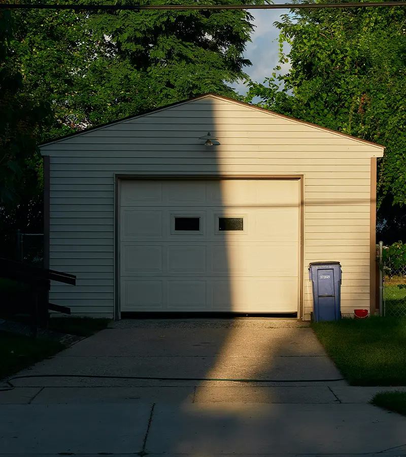 Rustic and farmhouse-style garage door installation in Arizona by US Garage Door Heroes
