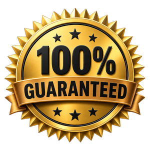 100 percent guaranteed gold seal badge